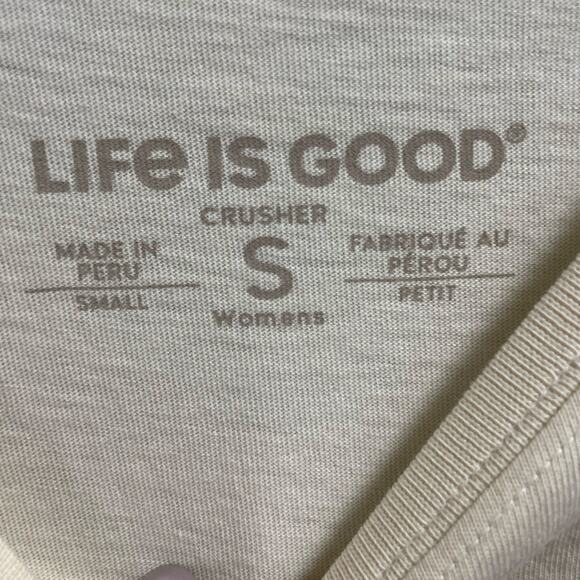 Life Is Good Crusher Tee Graphic Mountains Simplify Womens Small Casual Gorp - Picture 3 of 5